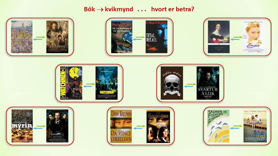Bækur og kvikmyndir