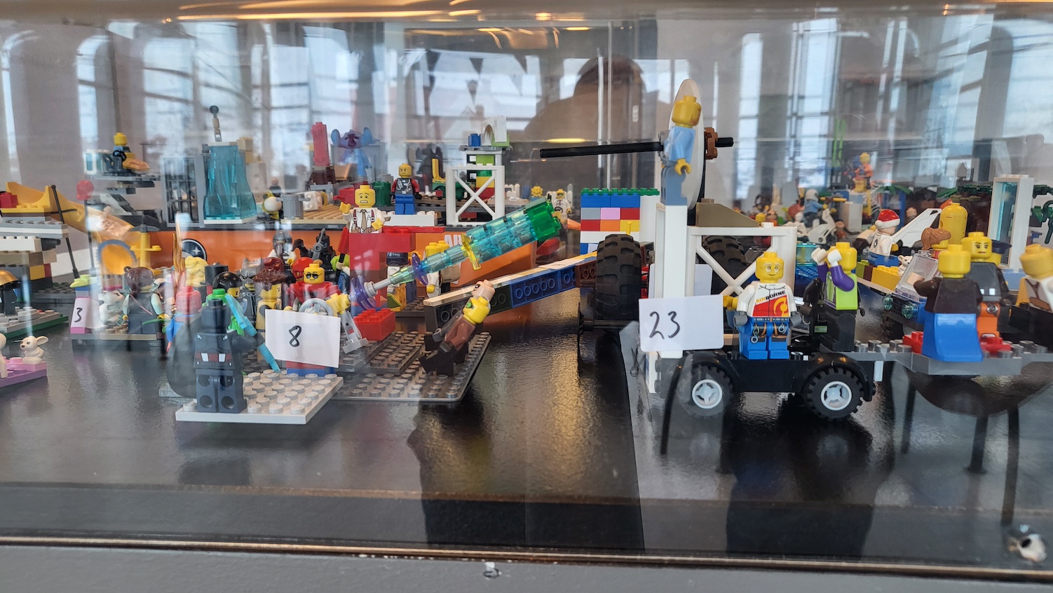Lego-artwork on display