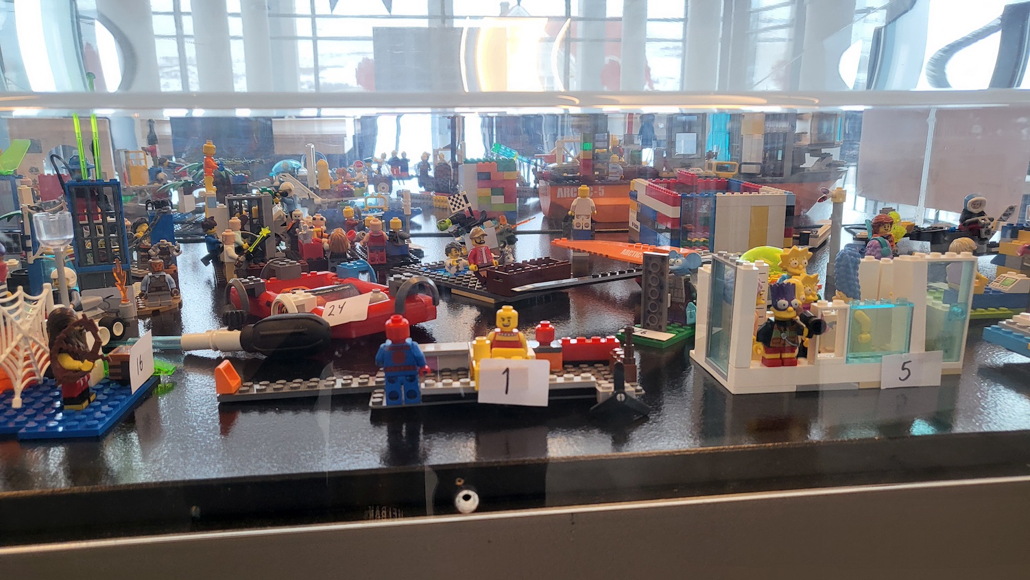 Lego-artwork on display