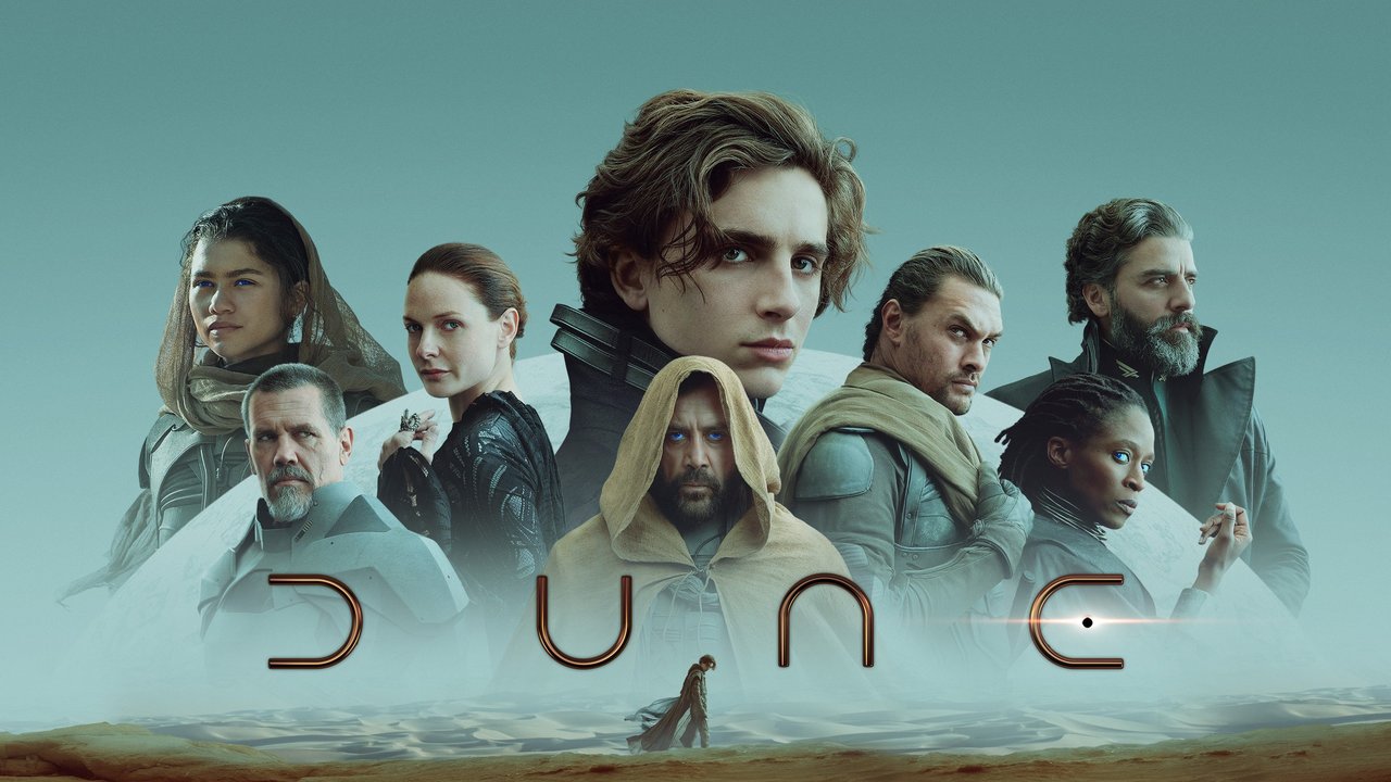 Mynd/plakat af kvikmyndinni Dune sem kom út árið 2021