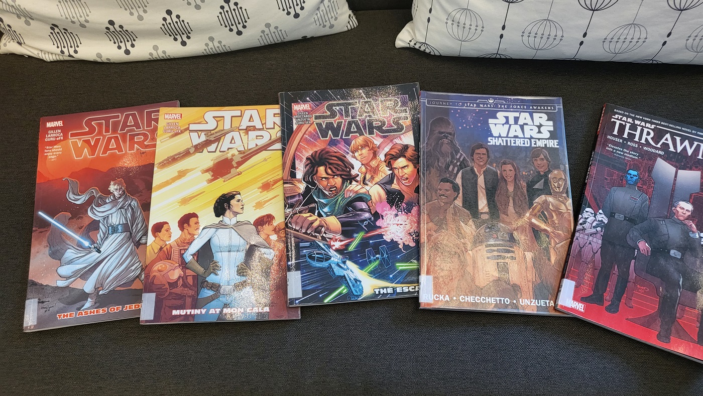 Mynd af Star Wars tengdum teiknimyndablöðum