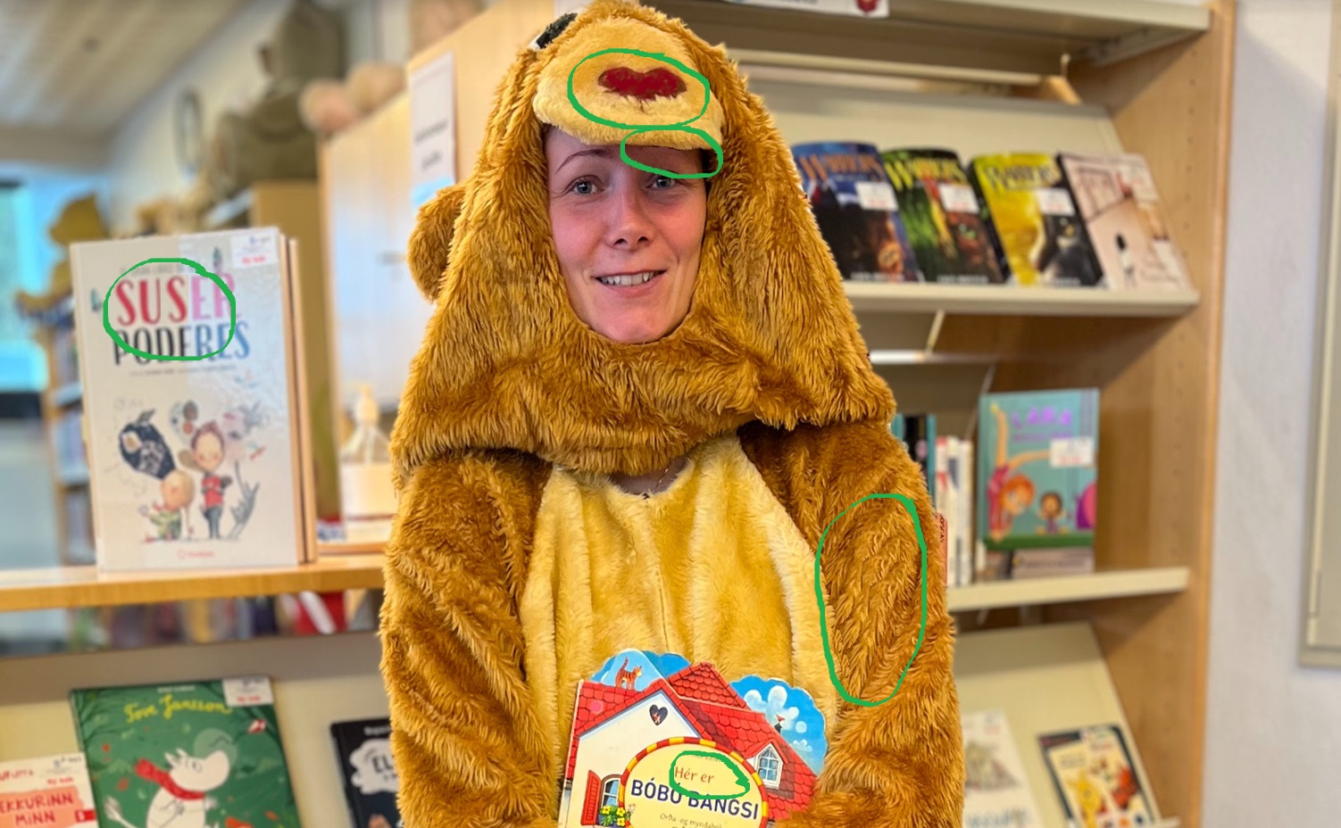 Belle the library teddybear