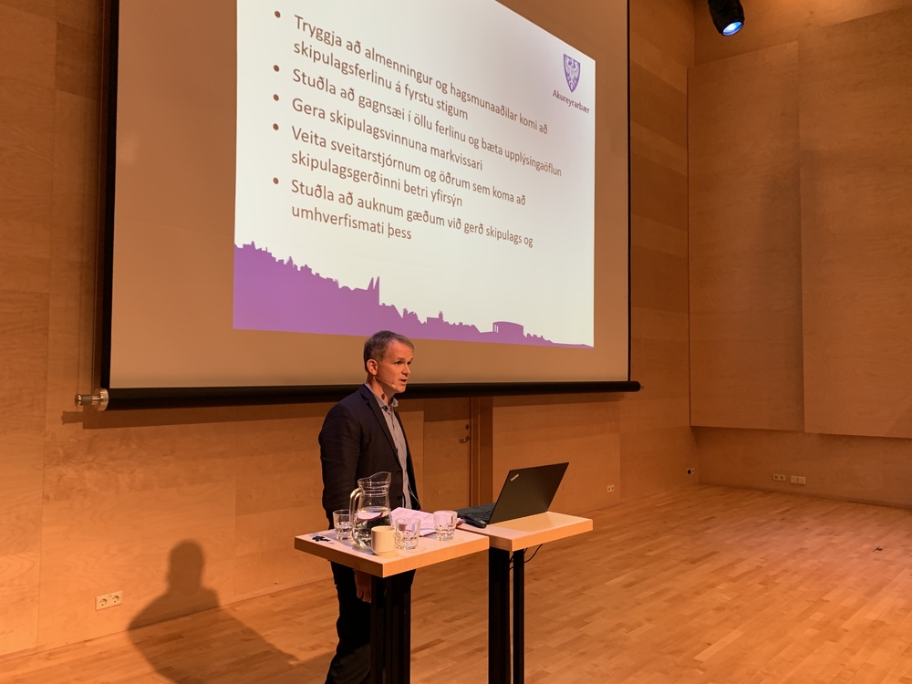 Pétur Ingi kynnti skipulagsferlið Pétur Ingi kynnti skipulagsferlið