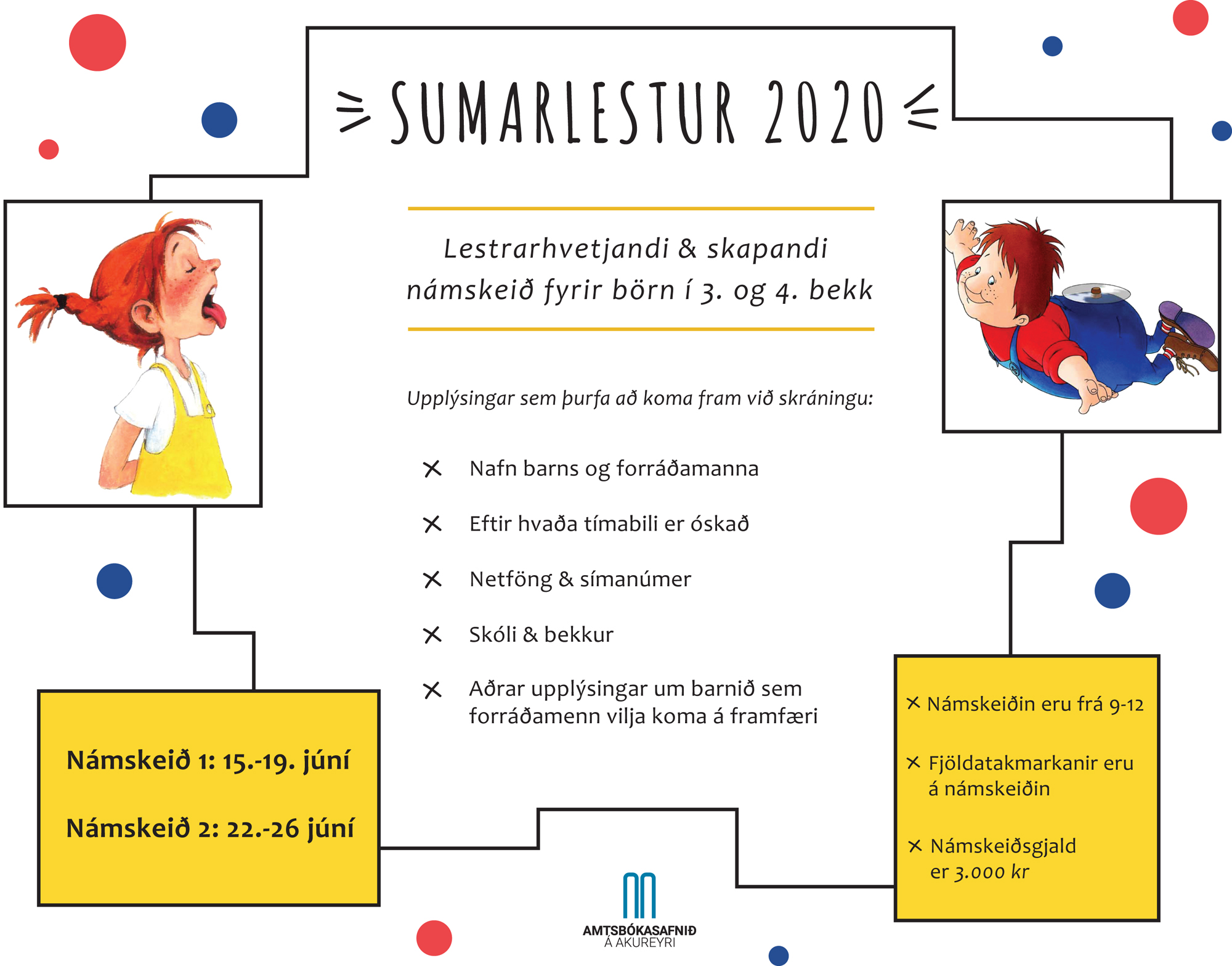 Mynd af auglýsingu fyrir sumarlestur