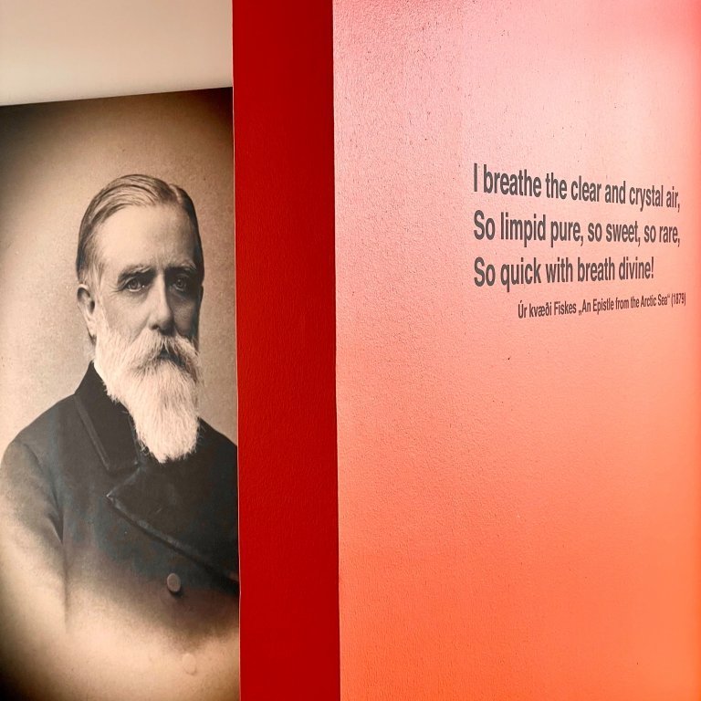 Minningarsýning um Williard Fiske.