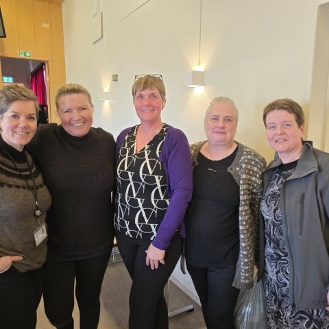 Hulda Sif, Halla, Anna María, Ída og Gagga í Múla.