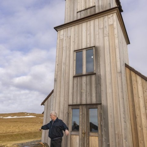 Alfreð Garðarsson formaður sóknarnefndar Grímseyjar