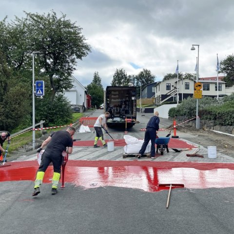 Rauðu gatnamótin 23. júlí 2024.