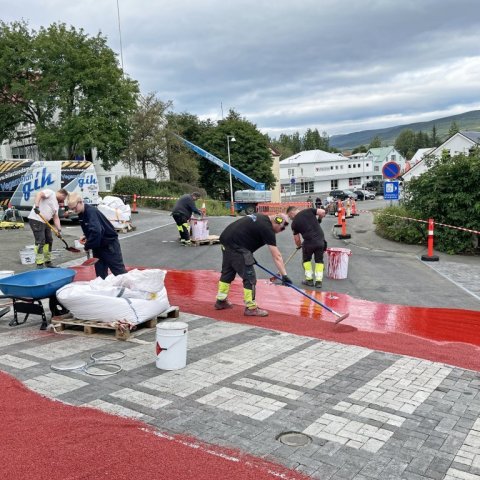 Rauðu gatnamótin 23. júlí 2024.