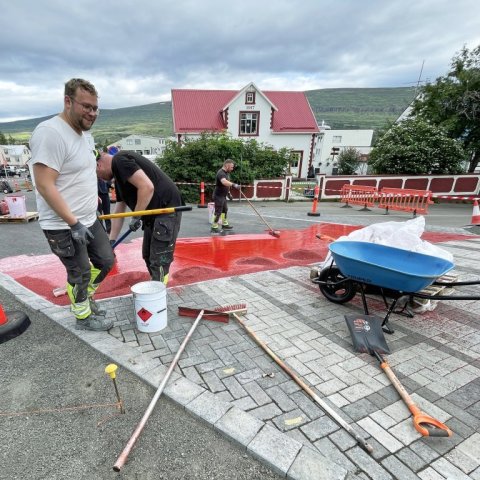 Rauðu gatnamótin 23. júlí 2024.