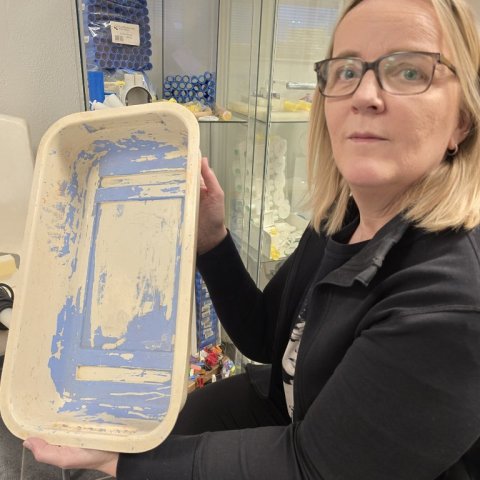 Forláta fiskibakkinn sem Sigurrós var færður.