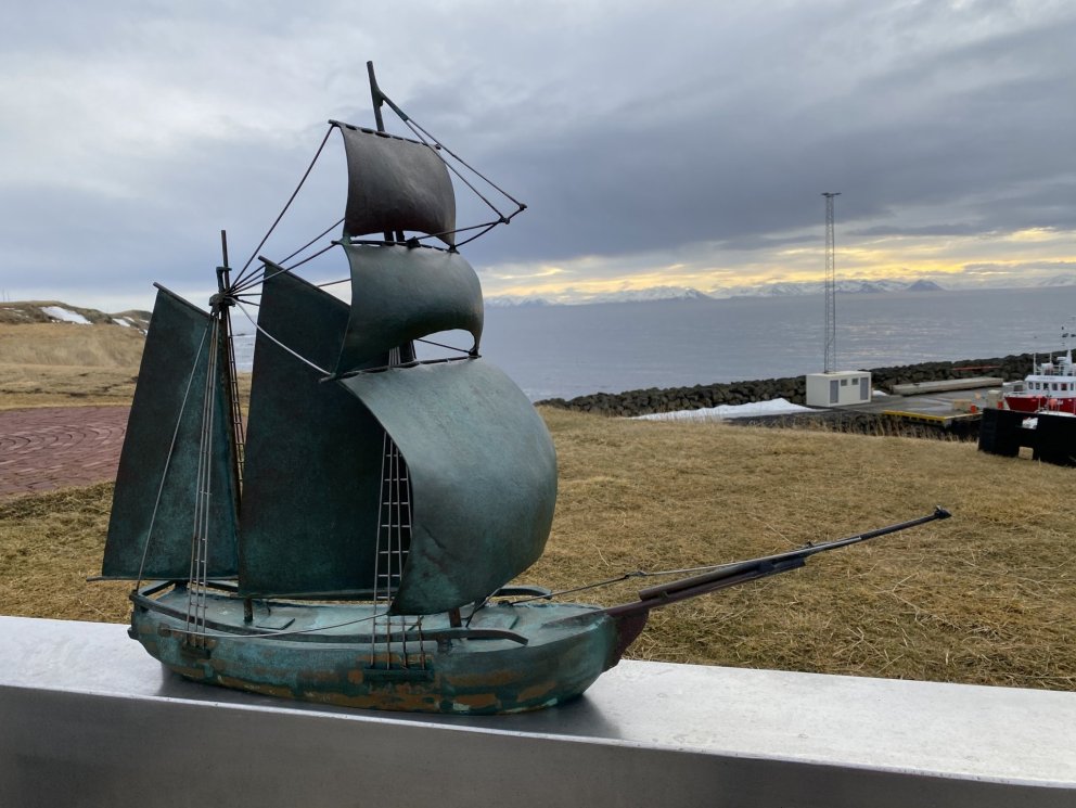 Fiske minnismerkið Mynd: María H. Tryggvadóttir