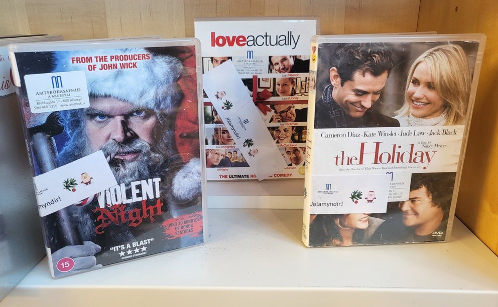 Christmas magazines and -DVDs