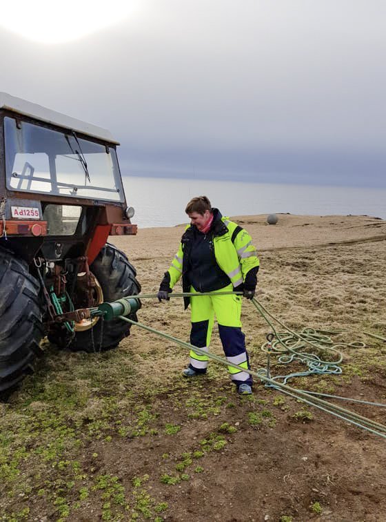 Anna María Sigvaldadóttir tók þátt í siginu um helgina en hún er eina konan sem tekur virkan þátt í …
