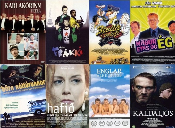 Íslenskar kvikmyndir eru vinsælar á Amtsbókasafninu.