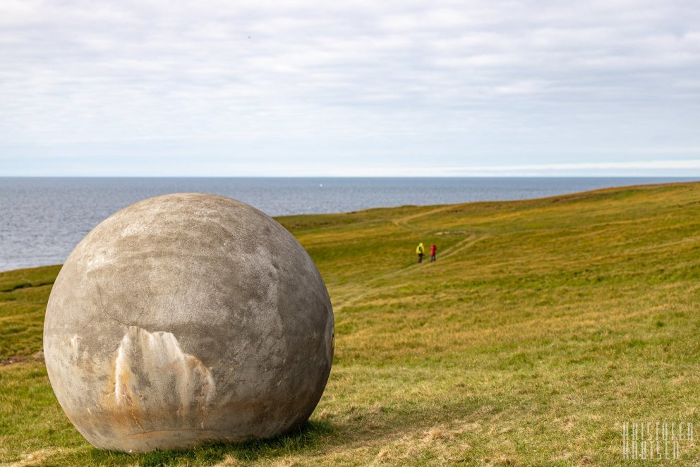 Gengið við heimskautsbauginn í Grímsey