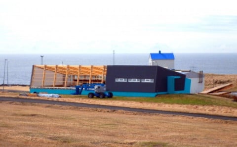 Sundlaugin í Grímsey.