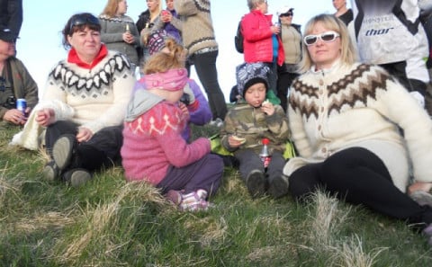 Sumarsólstöður á heimskautsbaugnum