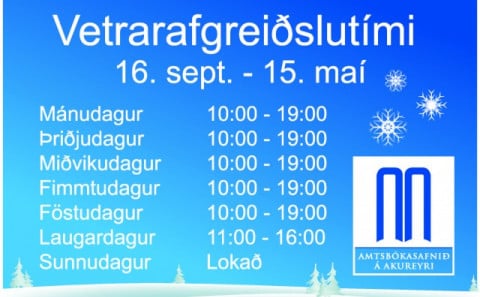 Opið á laugardögum í vetur!