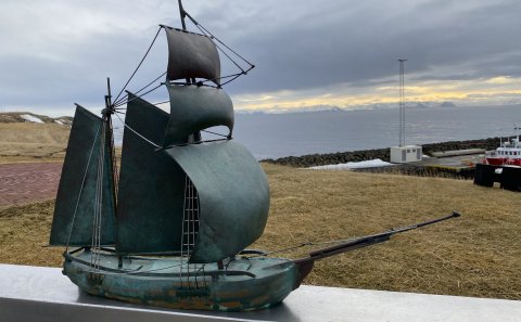 Fiske minnismerkið Mynd: María H. Tryggvadóttir