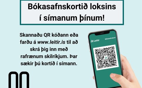 Bókasafnskortið í símann þinn!