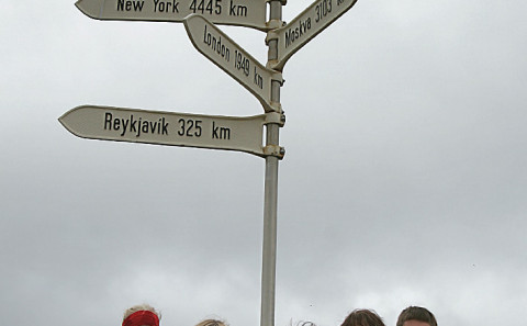 The bridge and sign pole