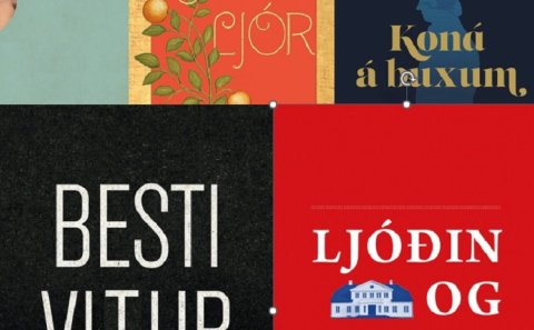 (svar) Föstudagsþraut 2024 nr. 40 - fimm bókakápur og fimm höfundar og fimm...