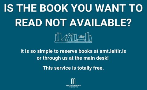 Reserving books is free!