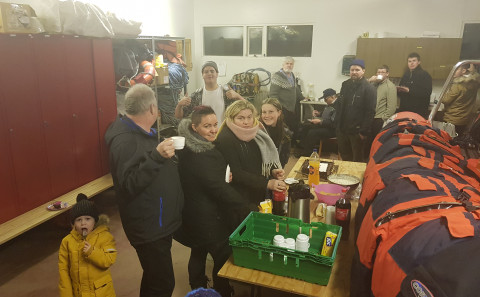 Mynd: Karen Nótt Halldórsdóttir
Frá afmæliskaffi björgunarsveitarinnar Sæþórs