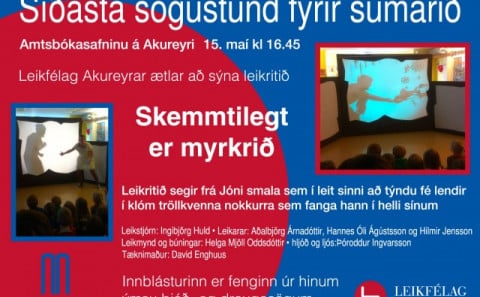 Síðasta sögustundin 15. maí kl. 16:15