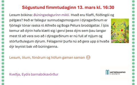 Sögustund - Búningadagurinn mikli!!